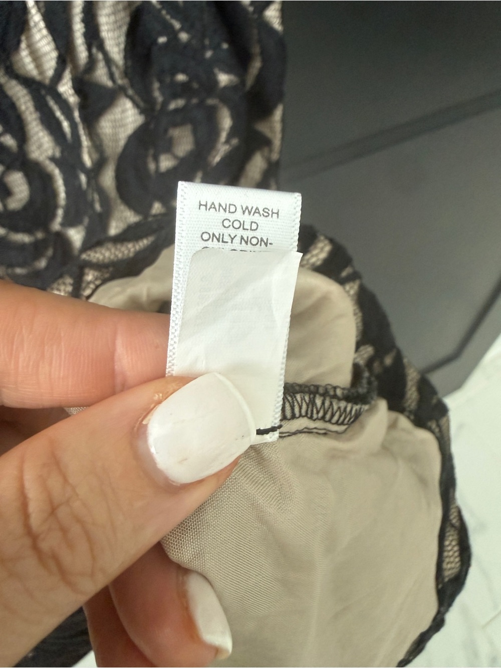 Banana Republic Black Lace Camisole with Nude Lining - Picture 6 of 6